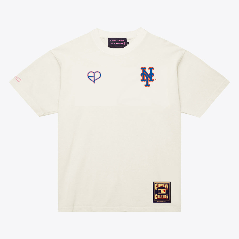 限定品　新品未開封　BLACKPINK×MLB　Tシャツ　NYメッツ　Sサイズ Fanatics ニューヨーク・メッツ×BLACKPINK Tシャツ ホワイト – YGEX
