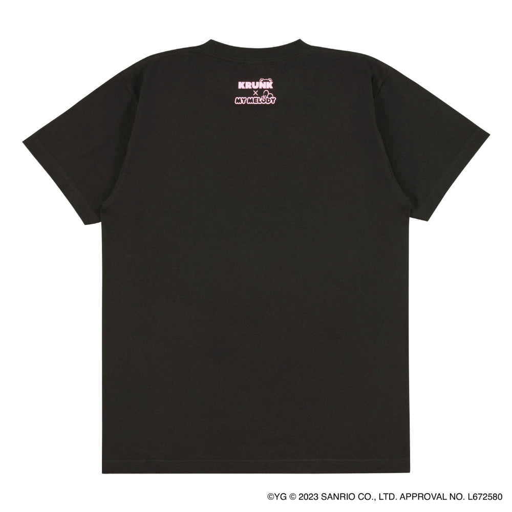 ec melodi Tシャツ 黒 Mサイズ KRUNK×MY MELODY 】Tシャツ – YGEX OFFICIAL SHOP