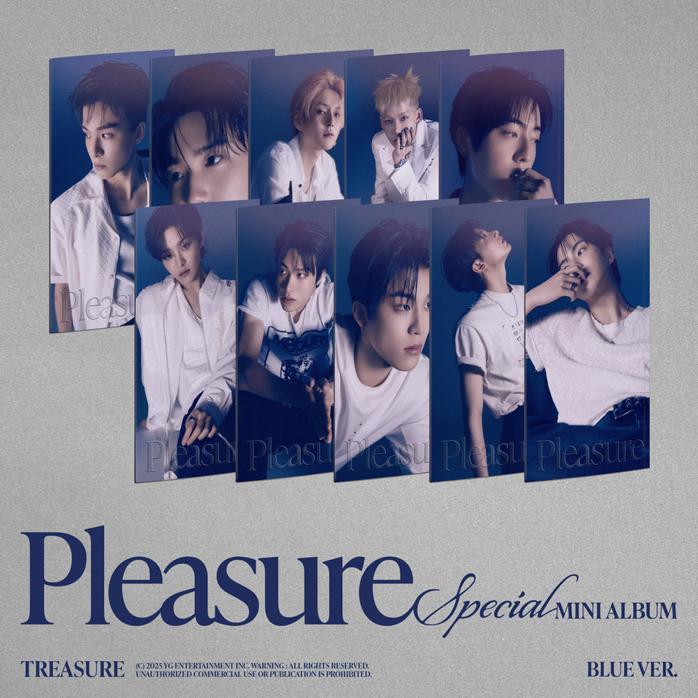 【韓国盤】TREASURE SPECIAL MINI ALBUM [PLEASURE] [BLUE VER.](メンバー別10種) ※選択可