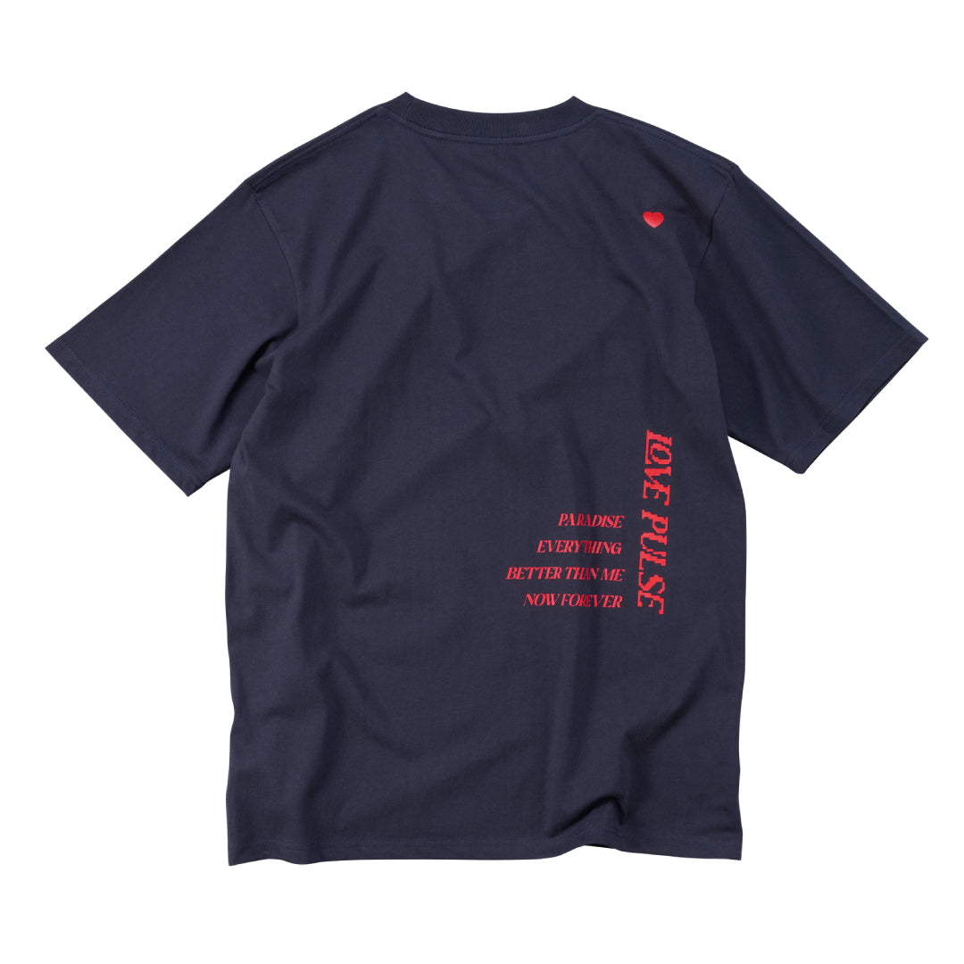 「LOVE PULSE」Tシャツ（NAVY）