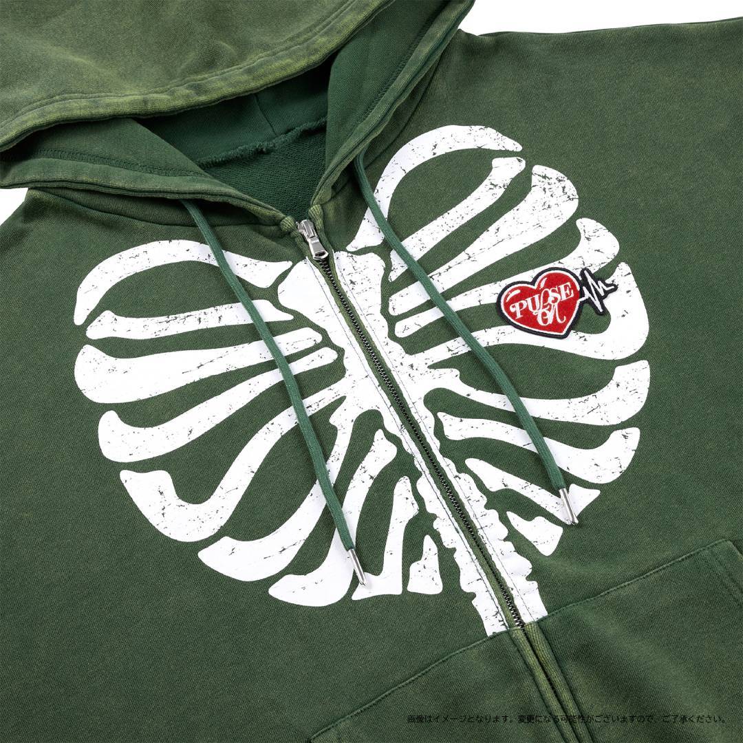 ジップアップフーディー（KHAKI）