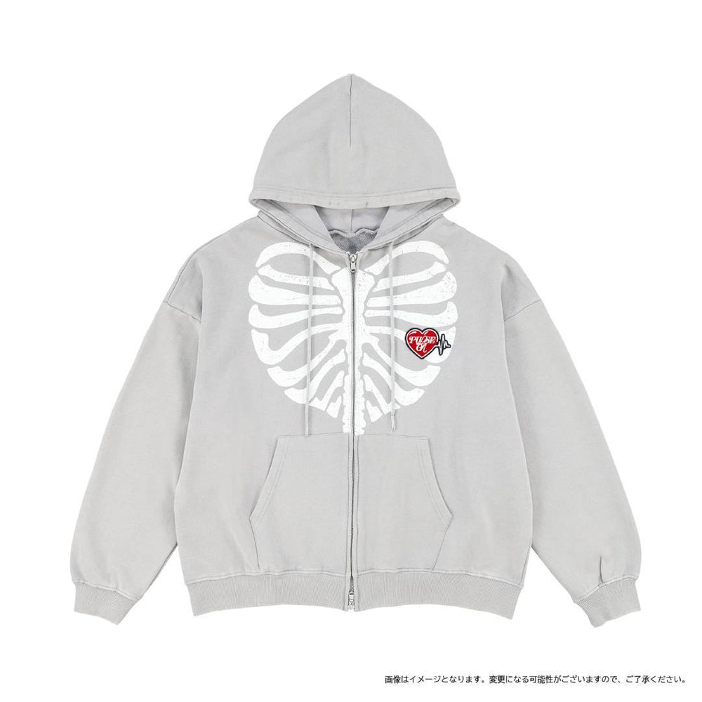 ジップアップフーディー（GRAY）