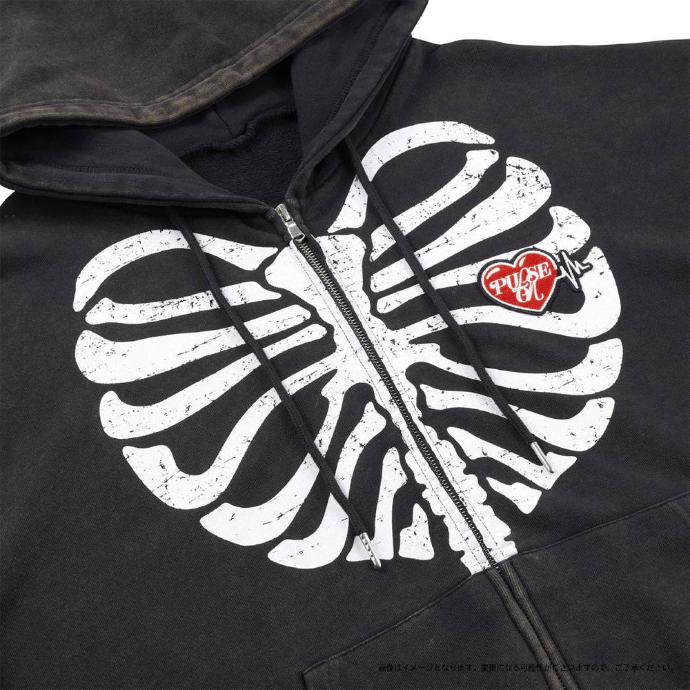 ジップアップフーディー（BLACK）