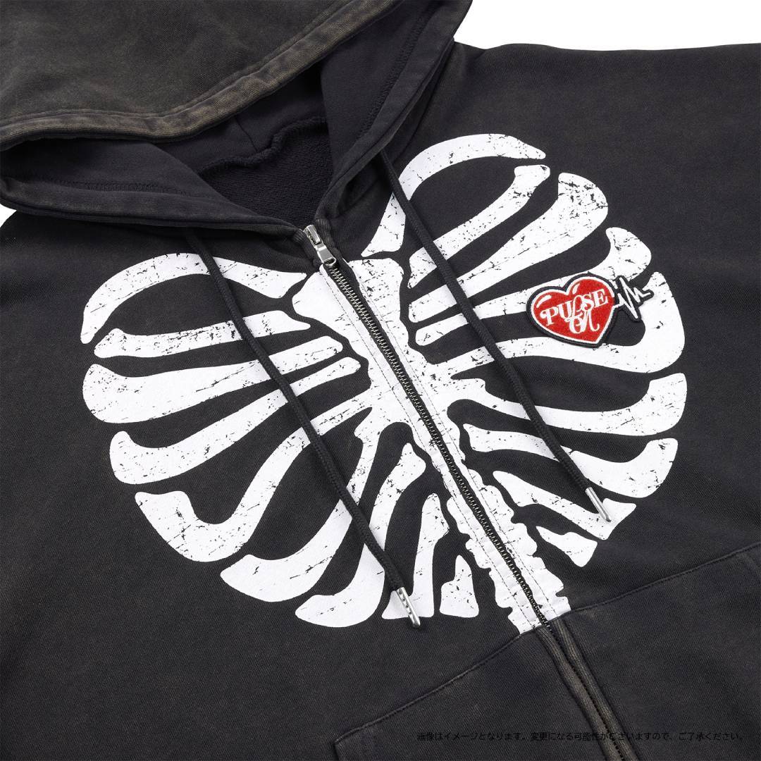 ジップアップフーディー（BLACK）