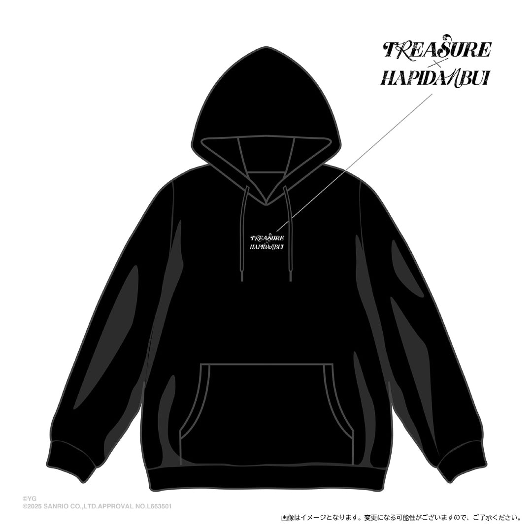 【TREASURE×HAPIDANBUI】フーディー(BLACK)