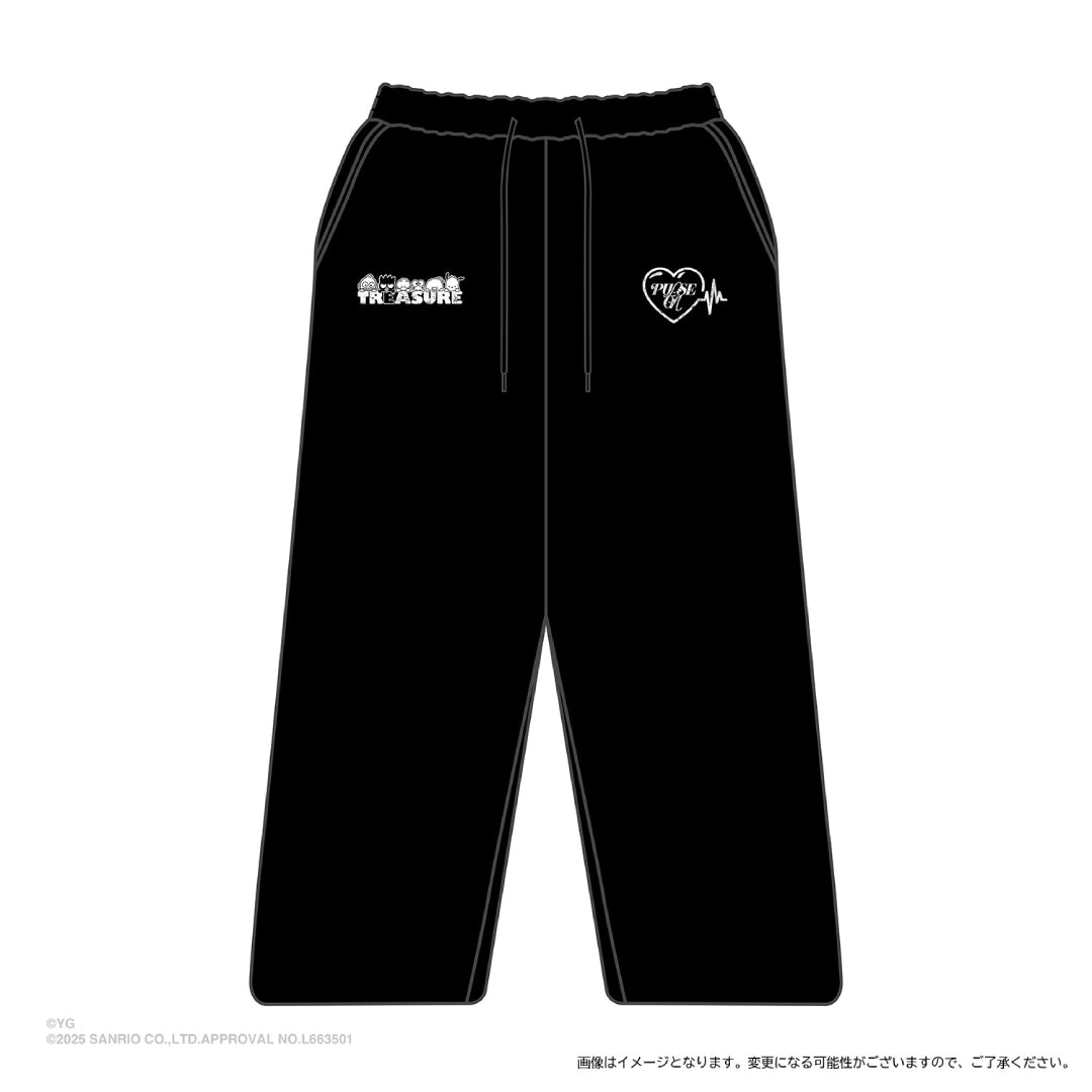 【TREASURE×HAPIDANBUI】スウエットパンツ(BLACK)