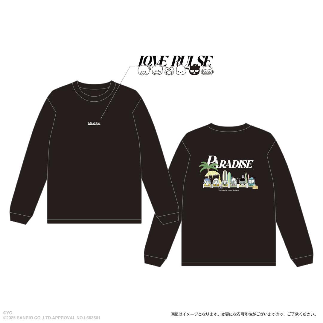 【TREASURE×HAPIDANBUI】ロングスリーブTシャツ PARADISEver.(BLACK)