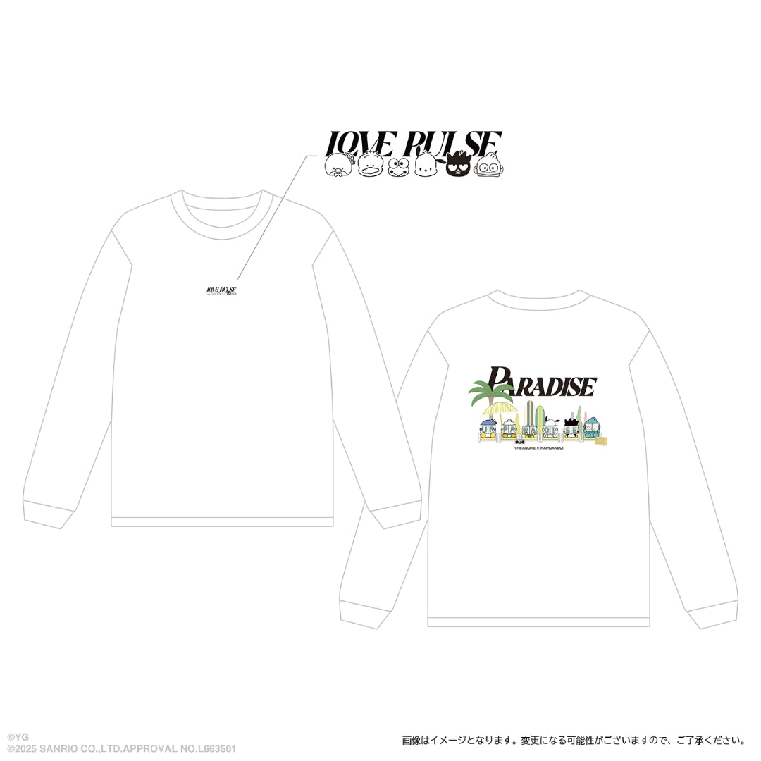 【TREASURE×HAPIDANBUI】ロングスリーブTシャツ PARADISEver.(WHITE)