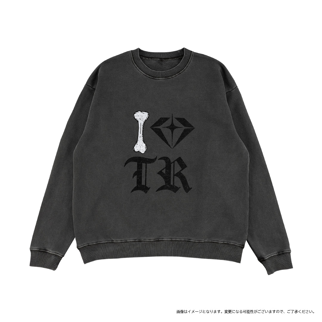 I LOVE TREASURE プルオーバー（BLACK）