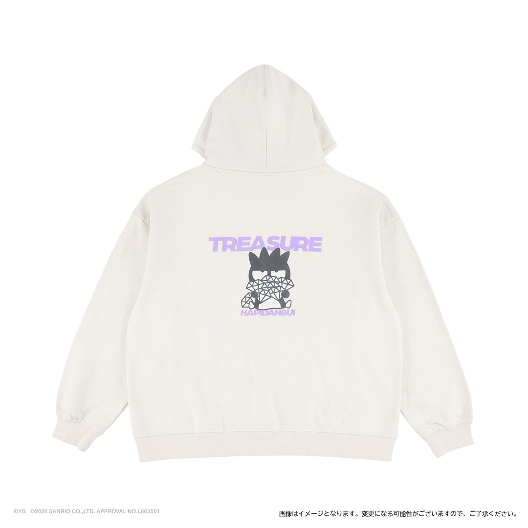 【TREASURE×HAPIDANBUI】ジップアップフーディー（バッドばつ丸）