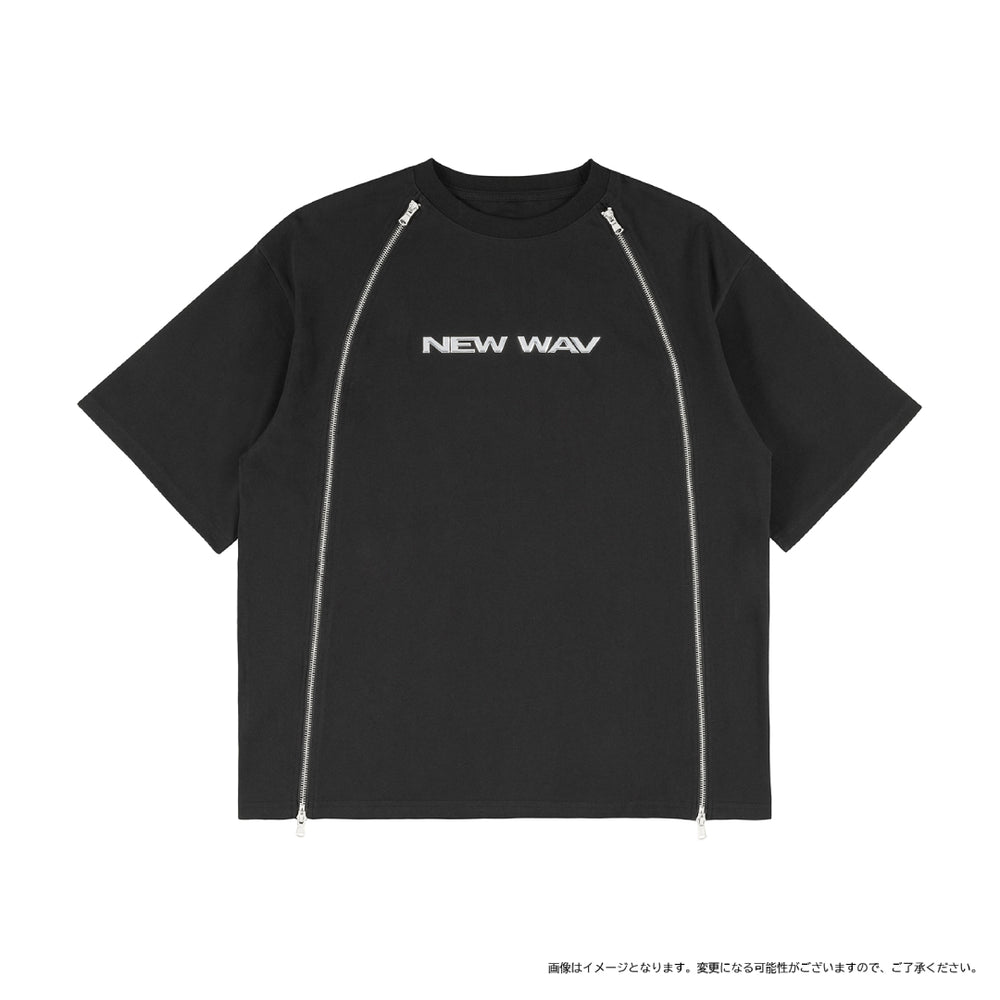 NEW WAV］ジップ Tシャツ（BLACK） – YGEX OFFICIAL SHOP