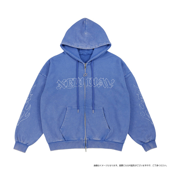 NEW WAV］ジップアップフーディー（BLUE） – YGEX OFFICIAL SHOP