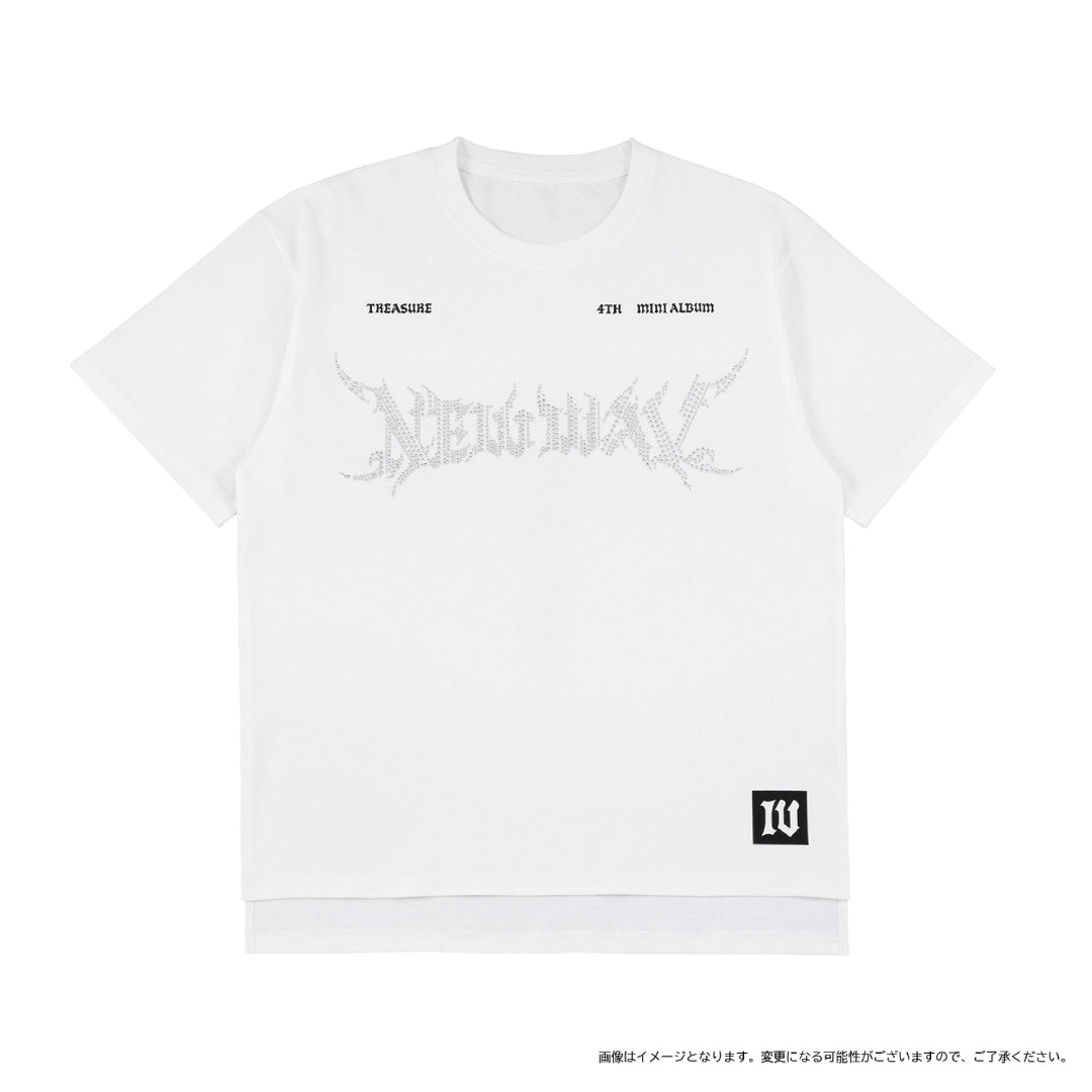 ［NEW WAV］ラインストーン Tシャツ（WHITE）