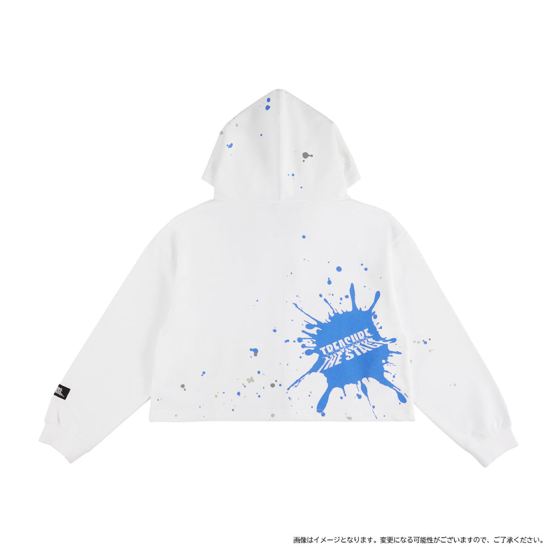 [THE STAGE]ショートジップアップフーディー（WHITE）