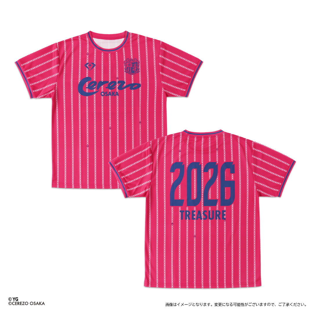 【セレッソ大阪 x TREASURE】 コンフィットTシャツ (ストライプ)