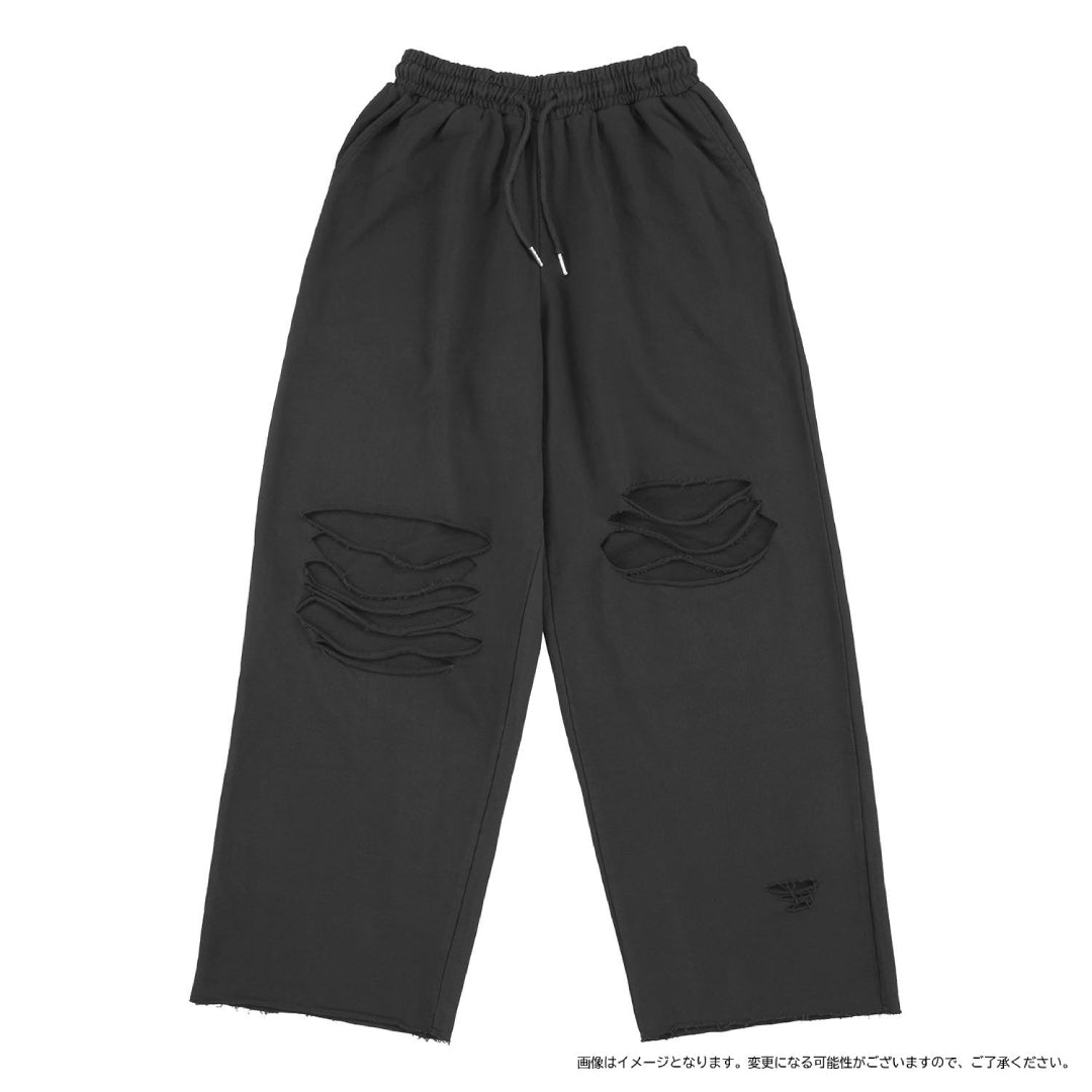 [THE STAGE]DAMAGE スウェットパンツ（BLACK）