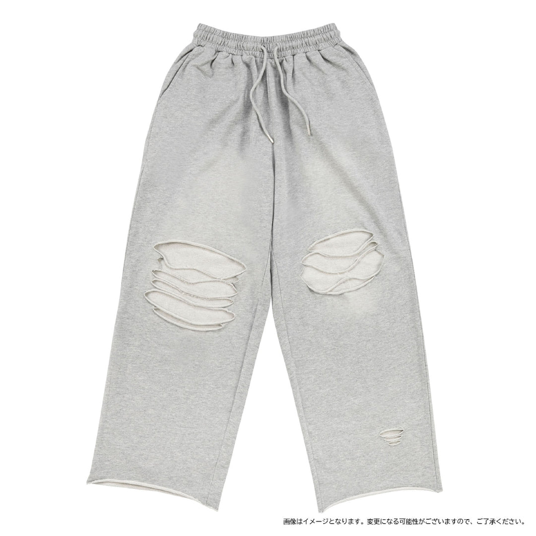 [THE STAGE]DAMAGE スウェットパンツ（GRAY）